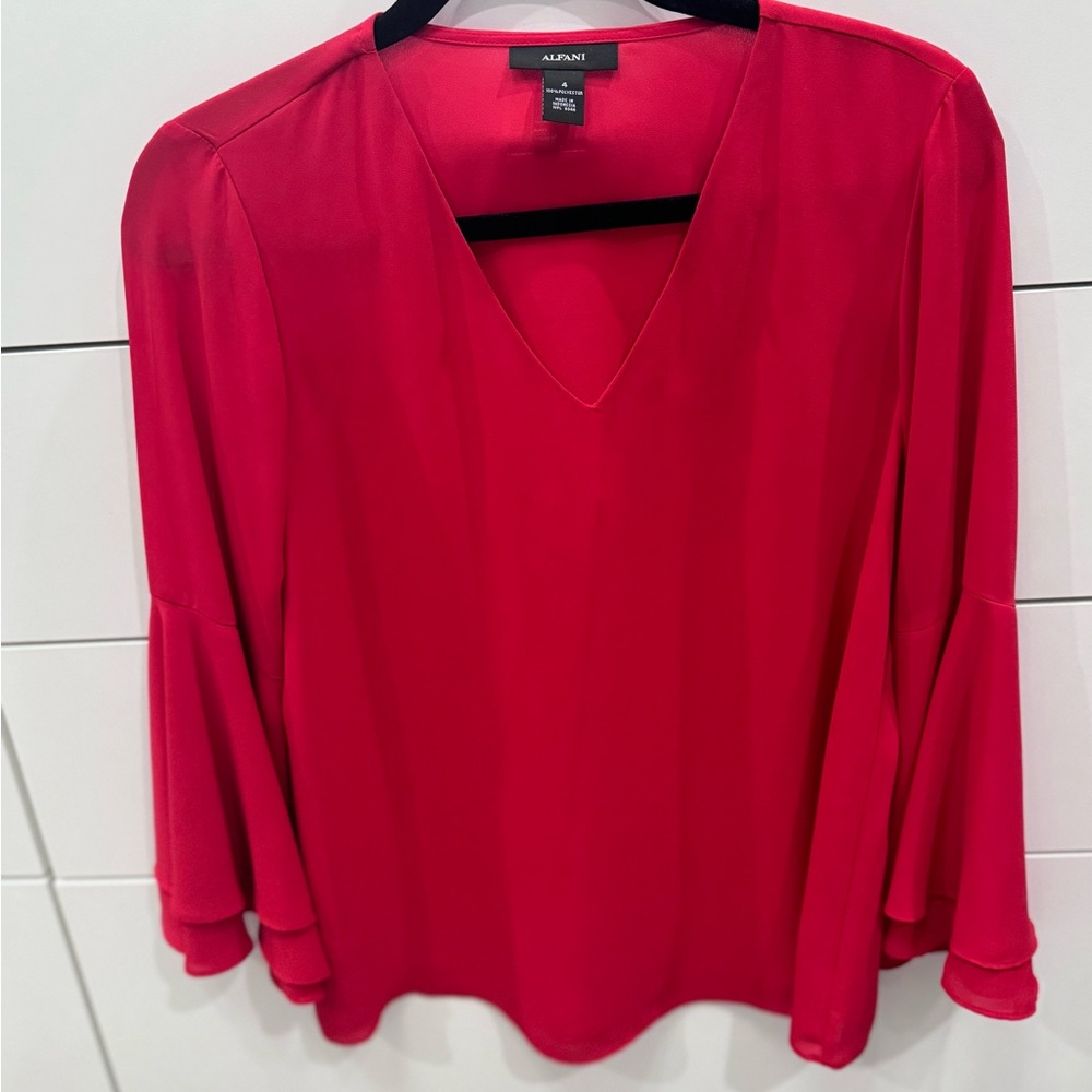 Alfani Bell Sleeve Blouse
